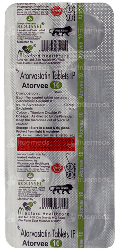 Atorvee 10 Tablet 10