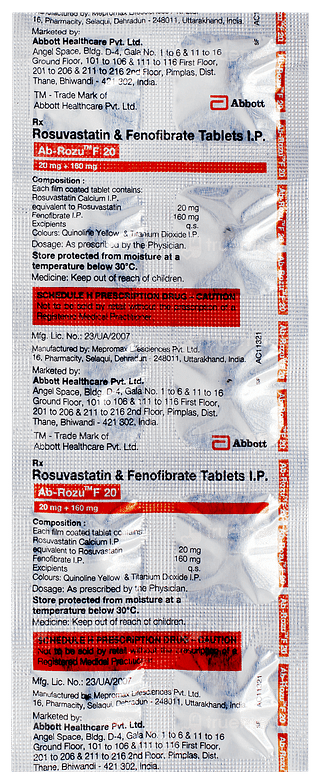 Ab Rozu F 20 MG Tablet 10