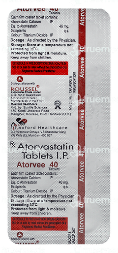 Atorvee 40 Tablet 10
