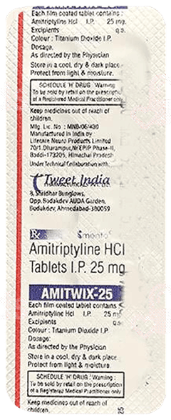 Amitwix 25 Mg Tablet 10
