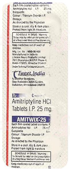 Amitwix 25 Mg Tablet 10