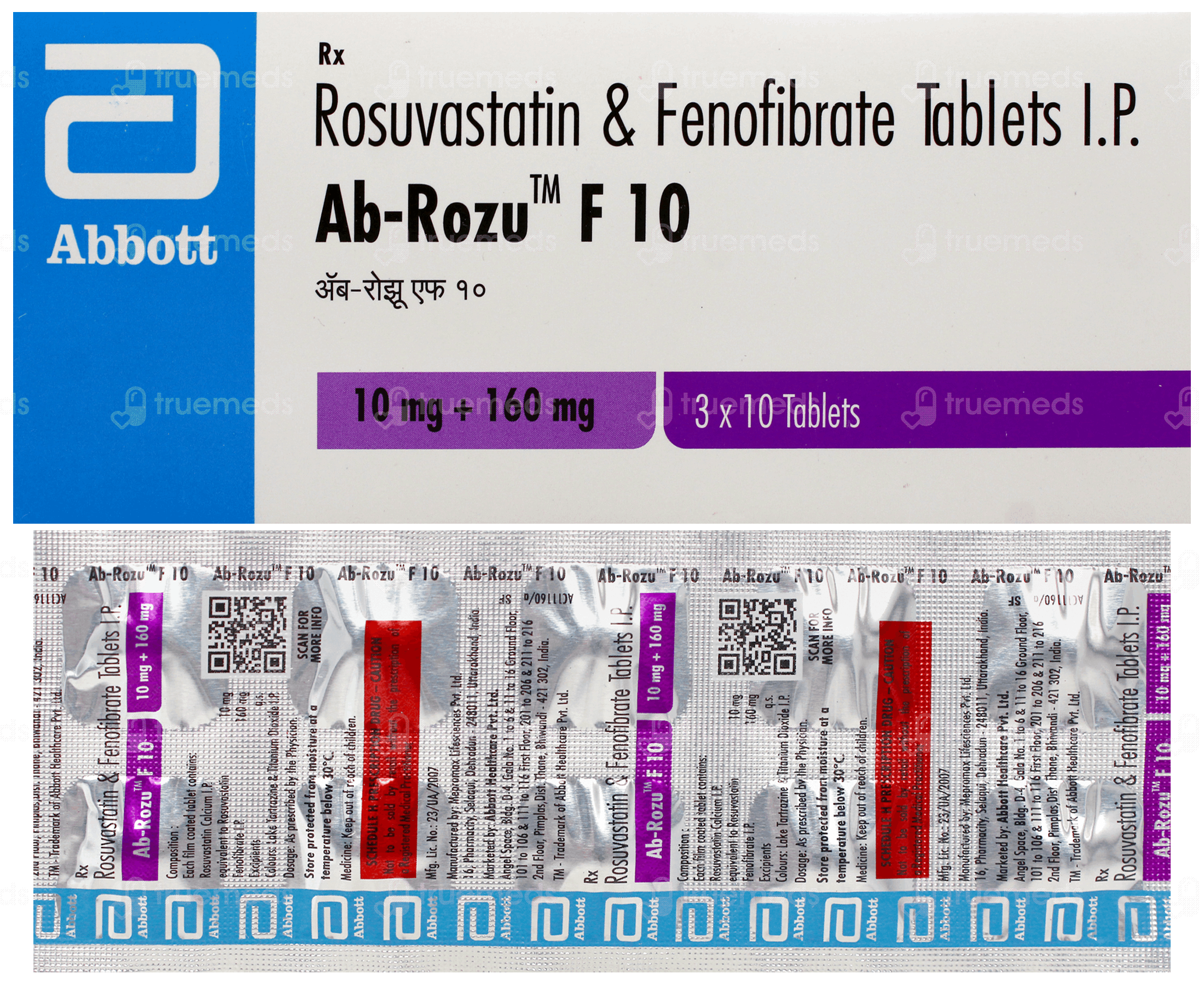 Ab Rozu 20 Ab Rozu F 10 Tablet: Uses, Side Effects, Price & Substitutes
