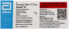 Atortatin 20 Tablet 10 Atortatin 20 Tablet 10