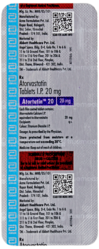Atortatin 20 Tablet 10