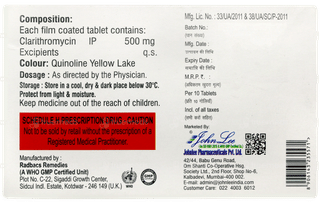 Clariford 500 Tablet 10