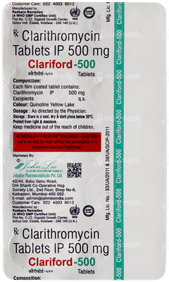 Clariford 500 Tablet 10 Clariford 500 Tablet 10