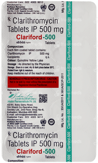 Clariford 500 Tablet 10