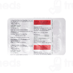 Alpha Gpc 400 MG Tablet 10