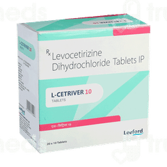 L Cetriver 10 Tablet 10 L Cetriver 10 Tablet 10