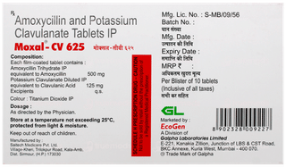 Moxal Cv 625 Tablet 10