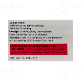 Acirax 400 MG Tablet 10