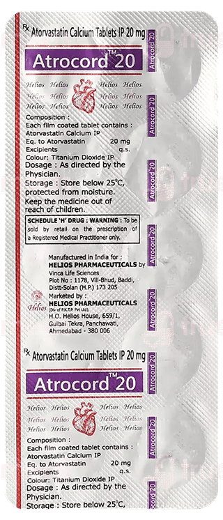 Atrocard 20 Mg Tablet 10