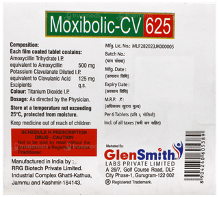 Moxibolic Cv 625 Tablet 6