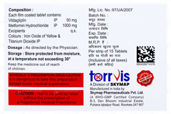 Vidagliptin M 1000 Tablet 15 Vidagliptin M 1000 Tablet 15