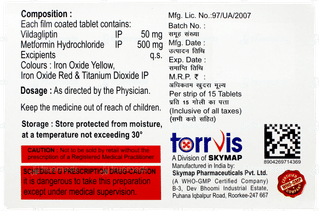 Vidagliptin M 500 Tablet 15