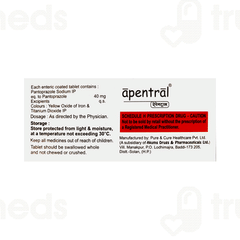 Apentral 40 MG Tablet 10