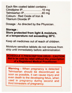 Cilnipine T Tablet 15 Cilnipine T Tablet 15