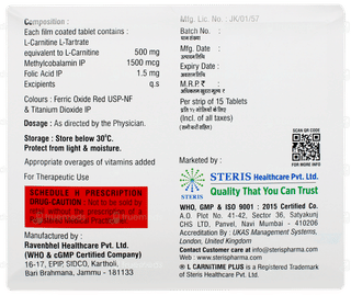 L Carnitime Plus Tablet 15