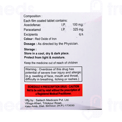 Afemol 100/325 MG Tablet 10 Afemol 100/325 MG Tablet 10