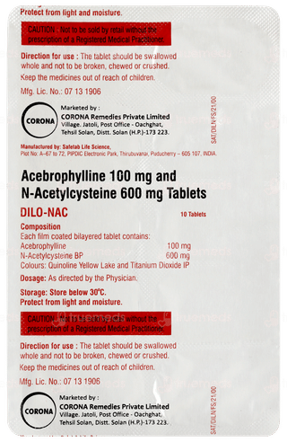Dilo Nac Tablet 10