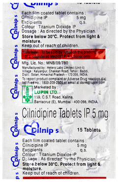 Dilnip 5 Tablet 15