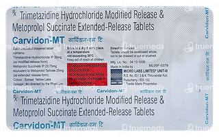 Carvidon Mt 35/25 MG Tablet Er 10