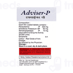 Adviser P 50/325/10mg Tablet 10