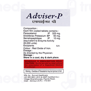 Adviser P 50/325/10mg Tablet 10