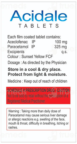 Acidale 100/325 Mg Tablet 10