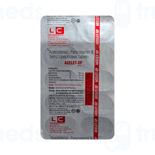 Acelet Sp 100/325/15 MG Tablet 10
