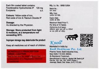 Fexinol 120 Tablet 10