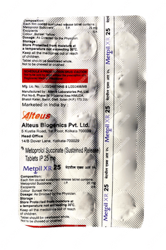 Metpil Xr 25 Tablet 15 Metpil Xr 25 Tablet 15