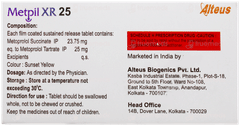 Metpil Xr 25 Tablet 15 Metpil Xr 25 Tablet 15