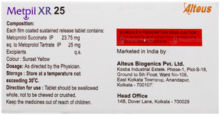 Metpil Xr 25 Tablet 15