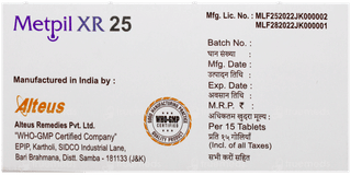 Metpil Xr 25 Tablet 15
