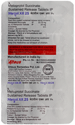 Metpil Xr 25 Tablet 15 Metpil Xr 25 Tablet 15