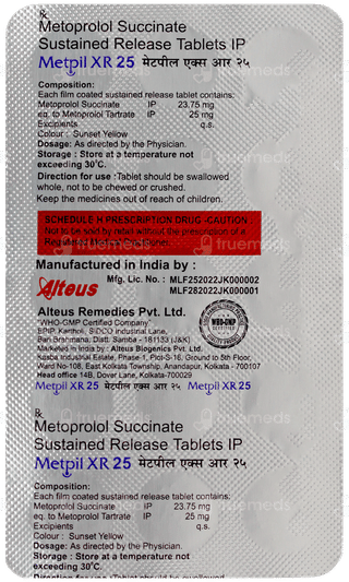 Metpil Xr 25 Tablet 15