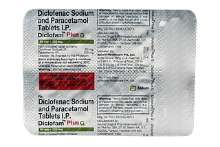 Diclofam Plus G 50/325 MG Tablet 10