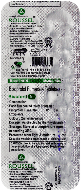 Bisoford 5 Tablet 10