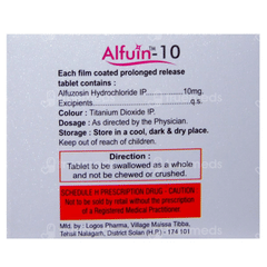 Alfuin 10 Tablet 10 Alfuin 10 Tablet 10