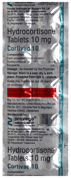 Cortivac 10 Tablet 10 Cortivac 10 Tablet 10