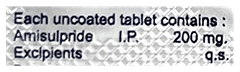 Amisyt 200 Mg Tablet 10