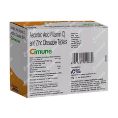 Cimune Orange Flavour Chewable Tablet 20 Cimune Orange Flavour Chewable Tablet 20