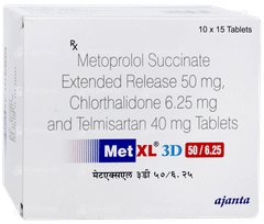 Met Xl 3d 50/6.25 Tablet 15