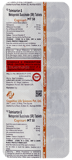 Cognisart Mt 50 Tablet 10