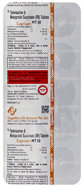 Cognisart Mt 50 Tablet 10