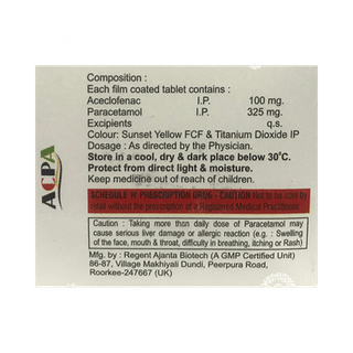 Acpa 100/325 MG Tablet 10