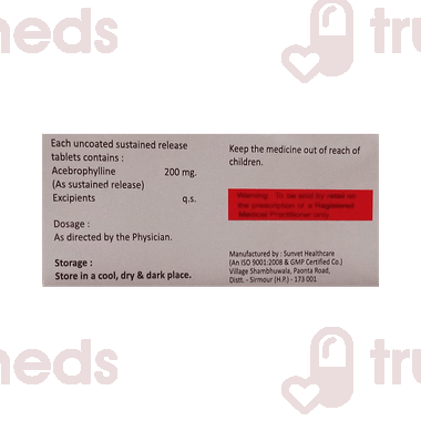 Acemed 200 Tablet Sr 10: Uses, Side Effects, Price & Substitutes