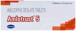 Amlotrust 5 Mg Tablet 10