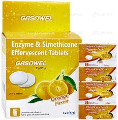 Gasowel Orange Flavour Effervescent Tablet 2 Gasowel Orange Flavour Effervescent Tablet 2